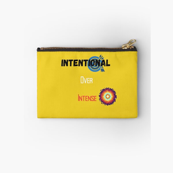 Item preview, Intentional Over Intense – Focused Mindset Motivational Quote Design designed and sold by NeonPetal.