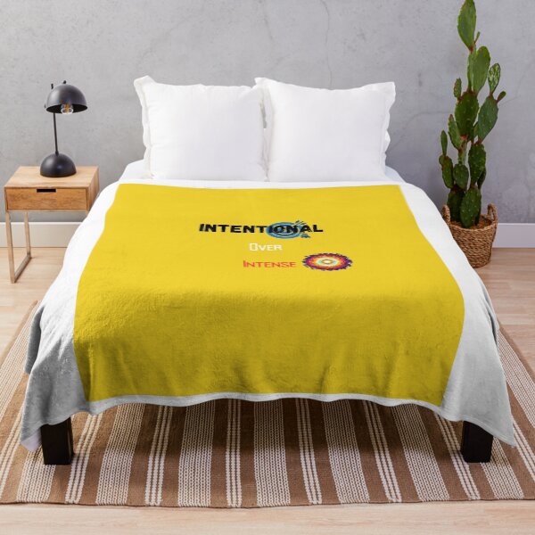 Item preview, Intentional Over Intense – Focused Mindset Motivational Quote Design designed and sold by NeonPetal.
