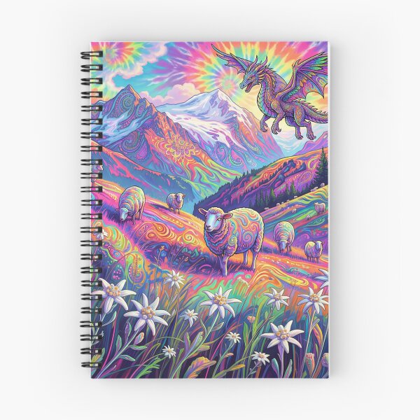 Item preview, А mystical mountain landscape with a flying dragon.  designed and sold by Lilashakti ⭐️ ⭐️ ⭐️ ⭐️ ⭐️.