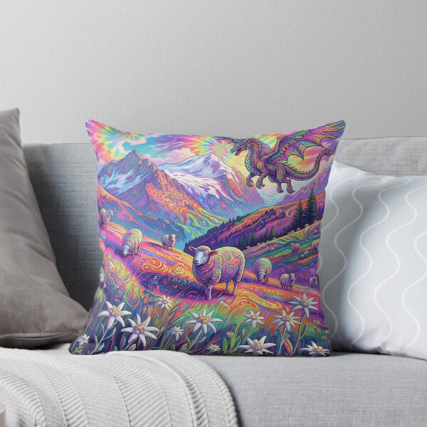 Item preview, А mystical mountain landscape with a flying dragon.  designed and sold by Lilashakti ⭐️ ⭐️ ⭐️ ⭐️ ⭐️.
