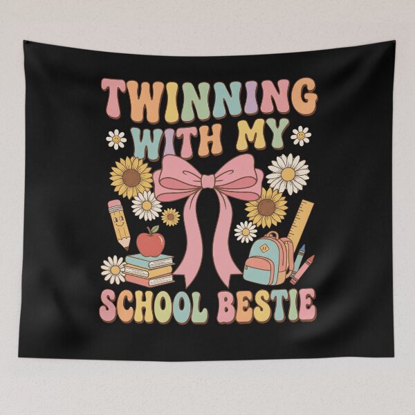 Item preview, Twinning with My School Bestie Cute Matching Friend Twin Day designed and sold by THREE LITTLE BEANS.