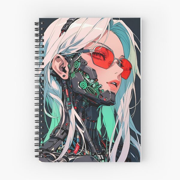 Item preview, Neon Cyberpunk Android Girl – Futuristic Sci-Fi Tech Aesthetic designed and sold by Dyan4.