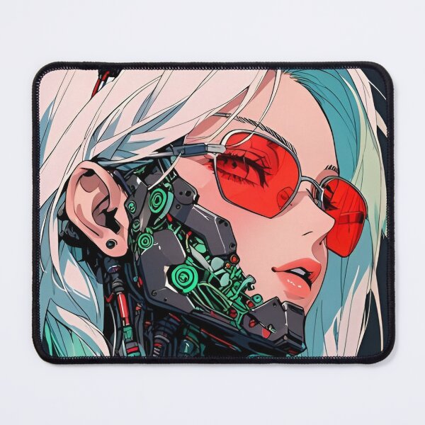 Item preview, Neon Cyberpunk Android Girl – Futuristic Sci-Fi Tech Aesthetic designed and sold by Dyan4.