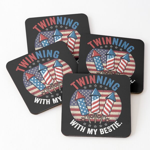 Item preview, Twinning with My Bestie Patriotic 4th of July Matching designed and sold by THREE LITTLE BEANS.