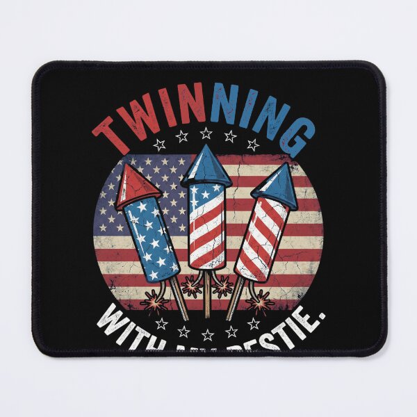 Item preview, Twinning with My Bestie Patriotic 4th of July Matching designed and sold by THREE LITTLE BEANS.