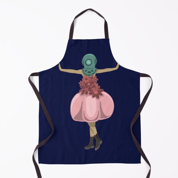 Item preview, Surreal Deep Sea Diver Dress | Ocean Fantasy Illustration | Whimsical Underwater Art designed and sold by Elle Gee Graphic Art & Design.
