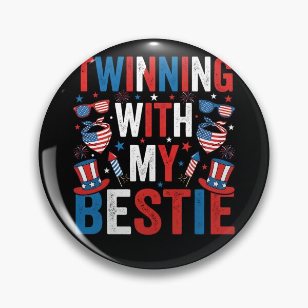 Item preview, Twinning with My Bestie Patriotic 4th of July Matching designed and sold by THREE LITTLE BEANS.