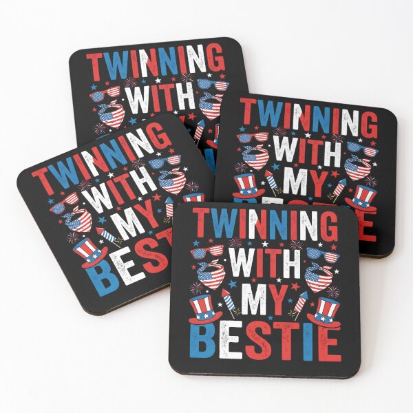 Item preview, Twinning with My Bestie Patriotic 4th of July Matching designed and sold by THREE LITTLE BEANS.