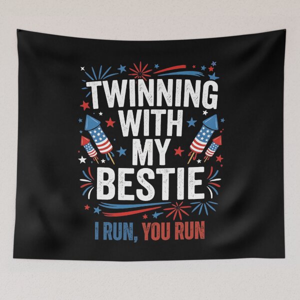 Item preview, Twinning with My Bestie Patriotic 4th of July Matching designed and sold by THREE LITTLE BEANS.