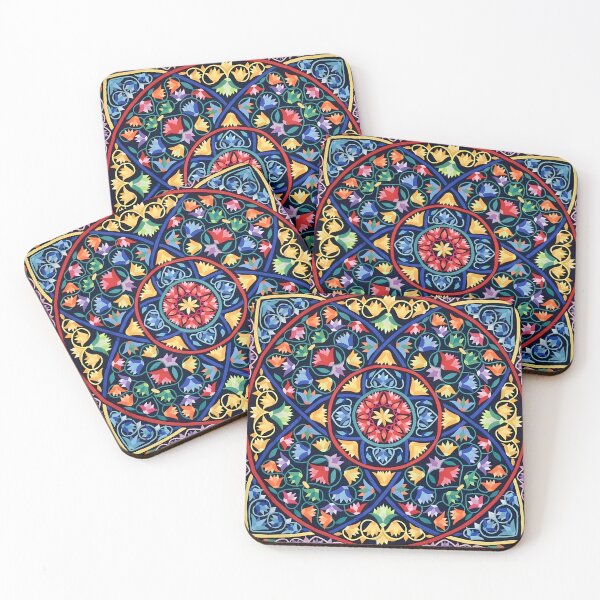 Item preview,  Textile Art '' Vibrant Egyptian Lotus '' designed and sold by BUTTER7FLY.