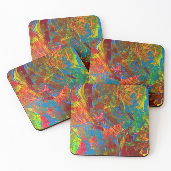 Item preview, Electric Jungle – Bold Neon Abstract Expressionist Art designed and sold by McKay Edition.