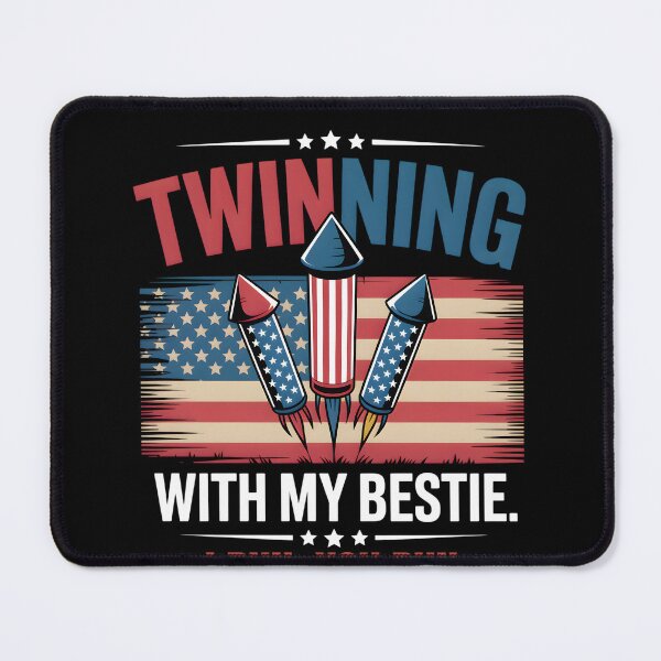 Item preview, Twinning with My Bestie Patriotic 4th of July Matching designed and sold by THREE LITTLE BEANS.