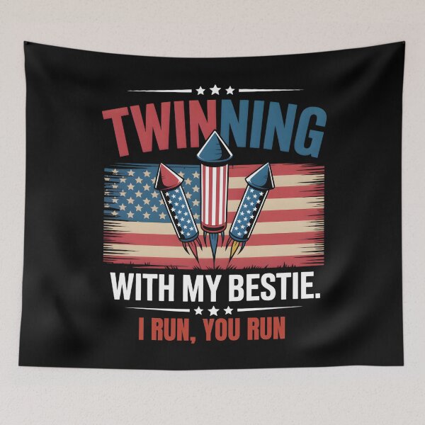 Item preview, Twinning with My Bestie Patriotic 4th of July Matching designed and sold by THREE LITTLE BEANS.