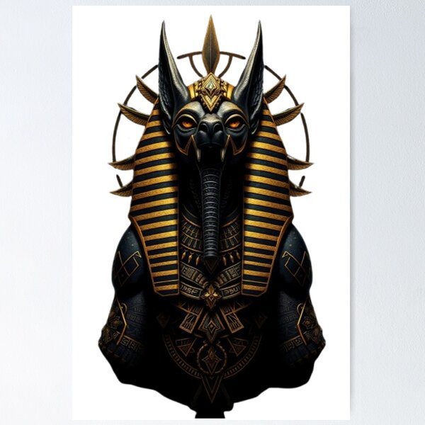 Item preview, Golden Anubis The Gilded Guardian of the Underworld designed and sold by YTAStudio.