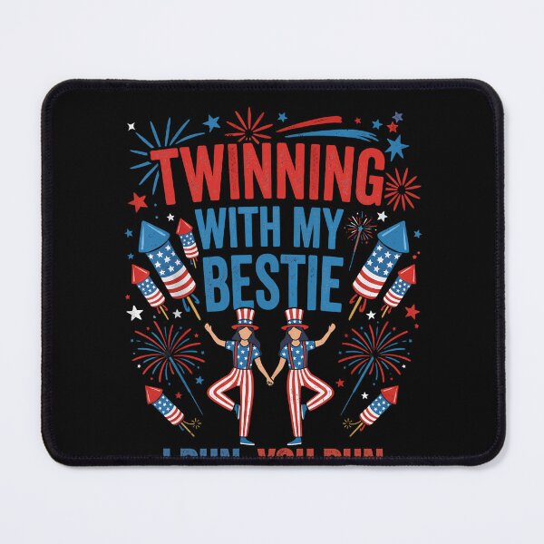 Item preview, Twinning with My Bestie Patriotic 4th of July Matching designed and sold by THREE LITTLE BEANS.