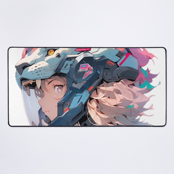 Item preview, Neon Cyber Lioness – Futuristic Anime Mecha Helmet Girl Illustration designed and sold by Dyan4.