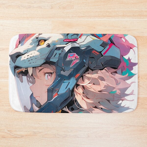 Item preview, Neon Cyber Lioness – Futuristic Anime Mecha Helmet Girl Illustration designed and sold by Dyan4.