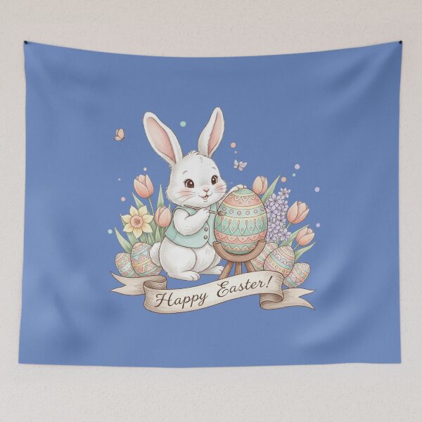 Item preview, The Artist Bunny: Hand-Painted Easter Magic designed and sold by InkWeaveShop.