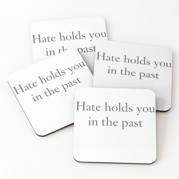 Item preview, Hate Holds You in the Past — Literary Minimalist Emotional Healing Typography designed and sold by bazstees54.