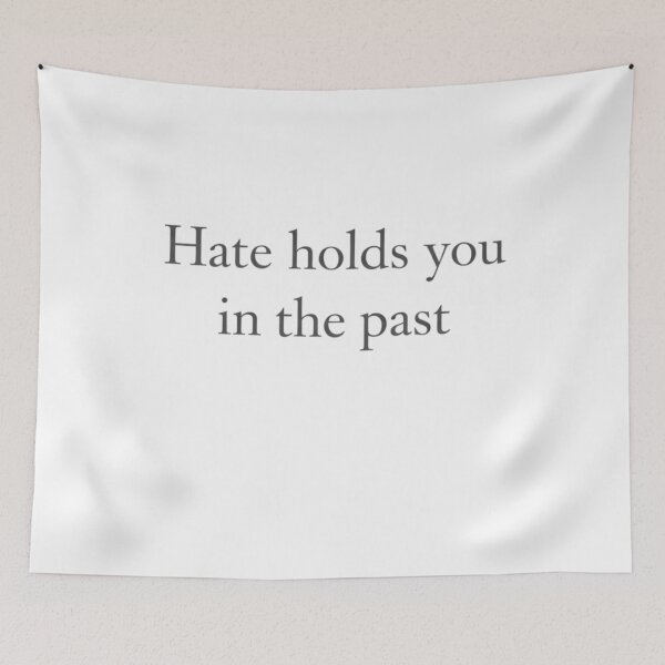 Item preview, Hate Holds You in the Past — Literary Minimalist Emotional Healing Typography designed and sold by bazstees54.