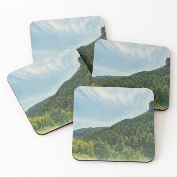 Item preview, Cévennes Mountain Landscape with Forest – Fine Art Photography designed and sold by M.ALK.Watercolor.