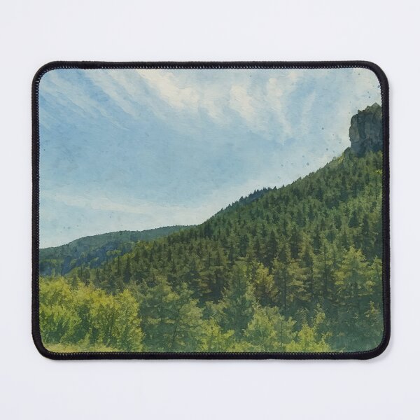 Item preview, Cévennes Mountain Landscape with Forest – Fine Art Photography designed and sold by M.ALK.Watercolor.