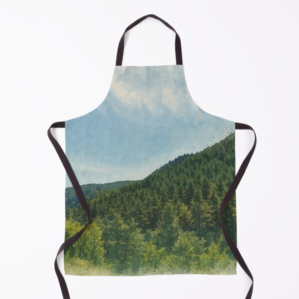Item preview, Cévennes Mountain Landscape with Forest – Fine Art Photography designed and sold by M.ALK.Watercolor.