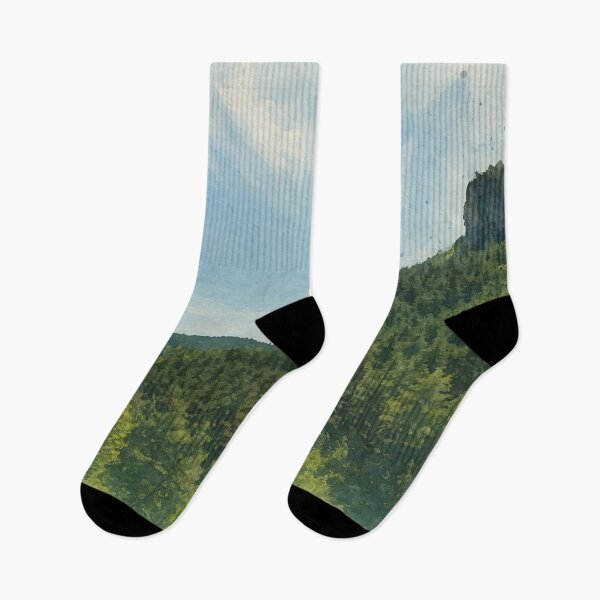 Item preview, Cévennes Mountain Landscape with Forest – Fine Art Photography designed and sold by M.ALK.Watercolor.