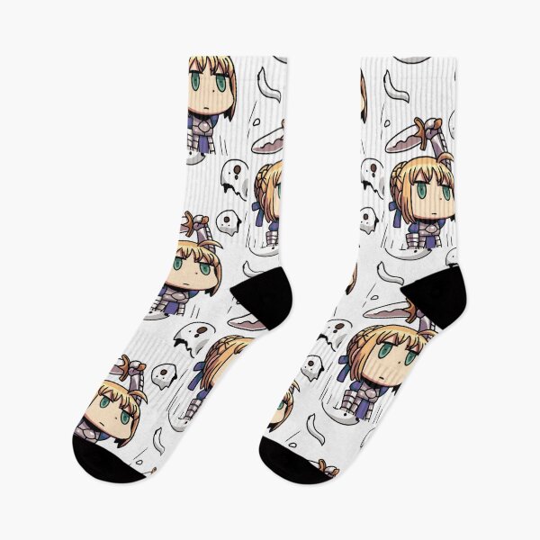 Item preview, Saber - Chibi Ghost Knight – Cute Dark Fantasy Anime Warrior Illustration designed and sold by Dyan4.