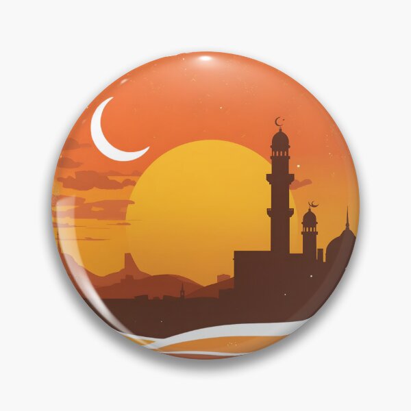 Item preview, Vintage 1970s Style Ramadan Sunset Art designed and sold by WowDezign.