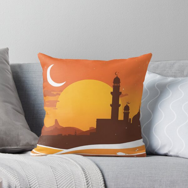 Item preview, Vintage 1970s Style Ramadan Sunset Art designed and sold by WowDezign.