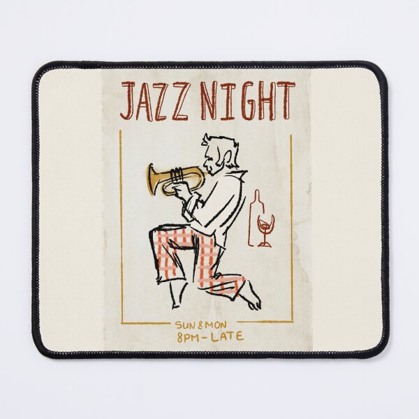 Item preview, Jazz Night Vintage Music Poster, Jazz Art, Posters aesthetic, Restaurant, Cafe decor, Boho eclectic art designed and sold by DanniDan.
