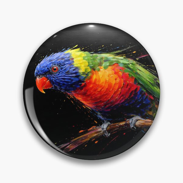 Item preview, Vibrant Rainbow Lorikeet Perched designed and sold by cuprum.