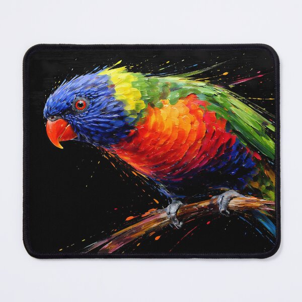 Item preview, Vibrant Rainbow Lorikeet Perched designed and sold by cuprum.