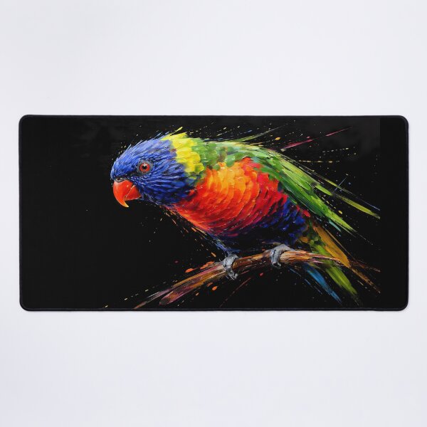 Item preview, Vibrant Rainbow Lorikeet Perched designed and sold by cuprum.