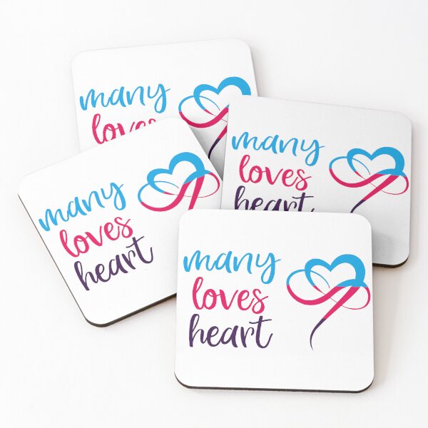 Item preview, many loves heart polyamory pride designed and sold by Carl's Clothing.