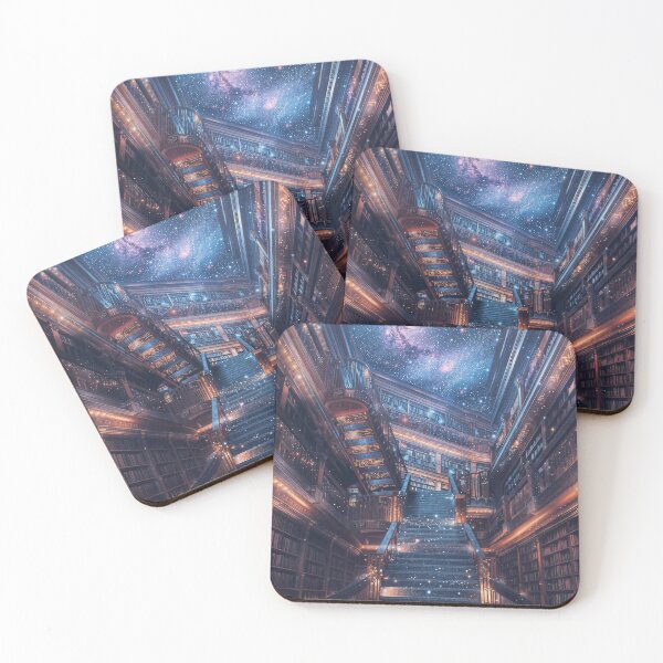Item preview, Infinite Library Staircase Cosmic Art designed and sold by QuantumDrift.