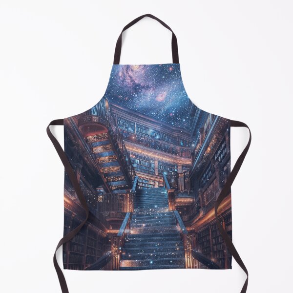 Item preview, Infinite Library Staircase Cosmic Art designed and sold by QuantumDrift.