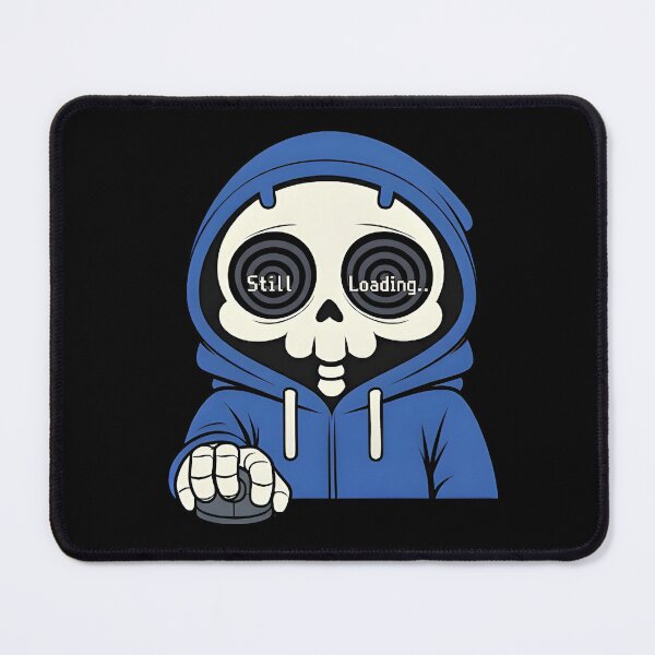Item preview, Still Loading Gamer Skeleton designed and sold by laggy-soul-0.
