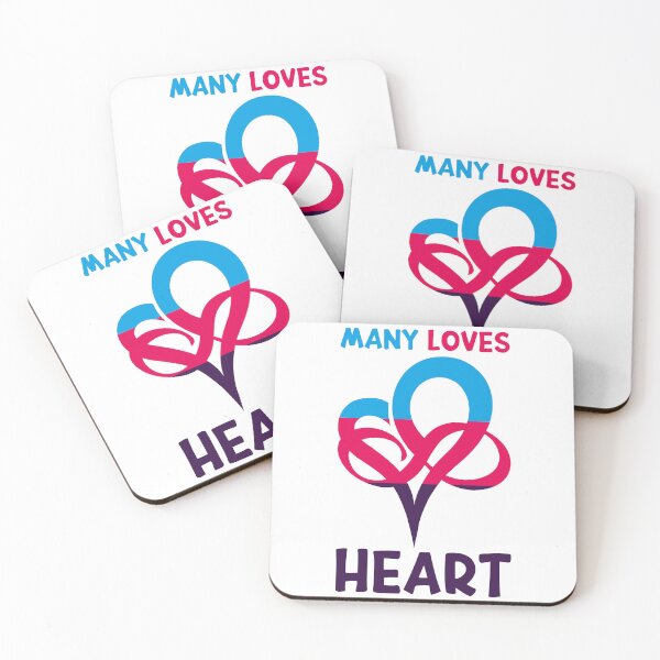 Item preview, Polyamory Flag Design Heart Love Relationship Non-Monogamy designed and sold by Carl's Clothing.