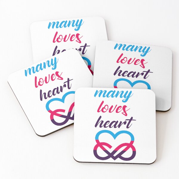 Item preview, Polyamory Pride Flag Heart Many Loves Relationship Non-Monogamy designed and sold by Carl's Clothing.