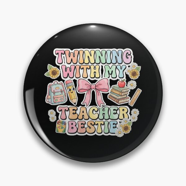 Item preview, Twinning with My Teacher Bestie Cute Matching Friend Twin Day designed and sold by THREE LITTLE BEANS.