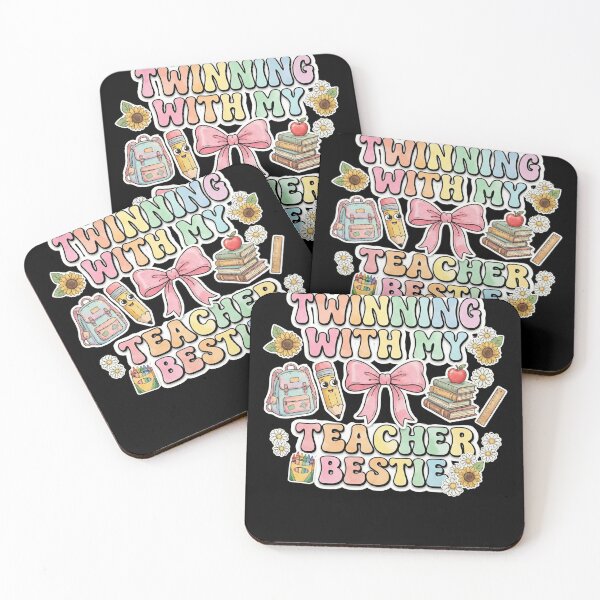 Item preview, Twinning with My Teacher Bestie Cute Matching Friend Twin Day designed and sold by THREE LITTLE BEANS.