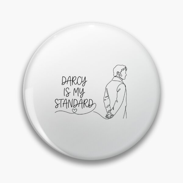 Item preview, Darcy Is My Standard High Standards Pride And Prejudice Line Art designed and sold by Fenay Designs.