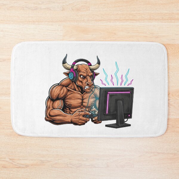 Item preview, Gamer Minotaur - Lost in the Digital Labyrinth Art designed and sold by tricorea.