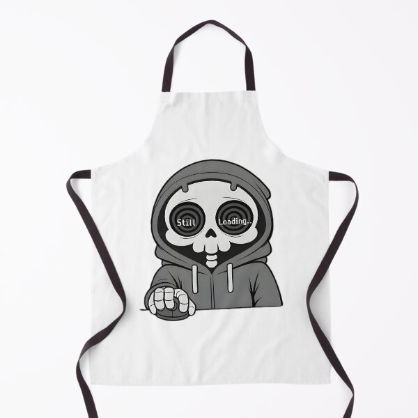 Item preview, Still Loading Gamer Skeleton Black & White Version designed and sold by laggy-soul-0.