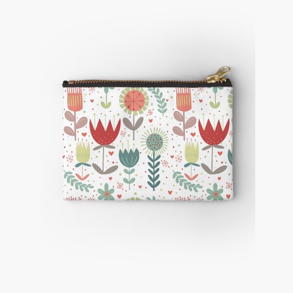 Item preview, Scandi folk art flowers | modern floral design in desaturated colors designed and sold by rose-michele.