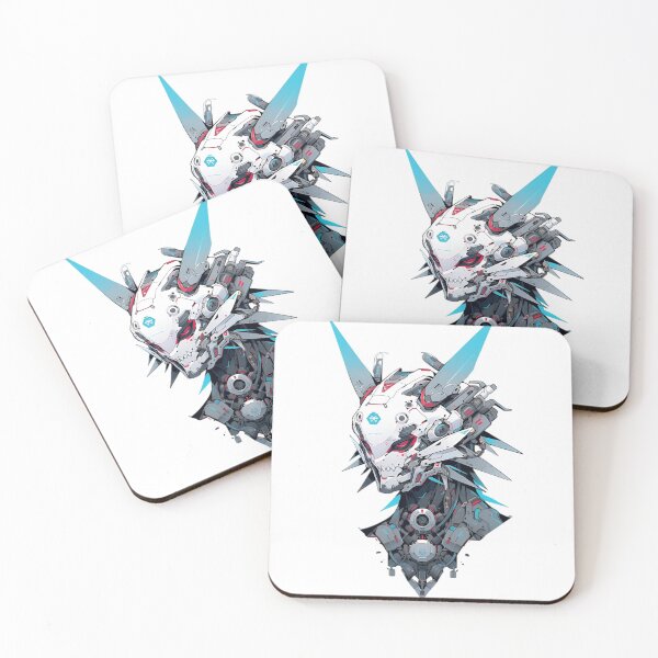 Item preview, Cyber Dragon Mecha – Futuristic Robotic Skull Warrior Illustration designed and sold by Dyan4.