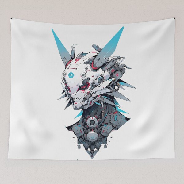 Item preview, Cyber Dragon Mecha – Futuristic Robotic Skull Warrior Illustration designed and sold by Dyan4.