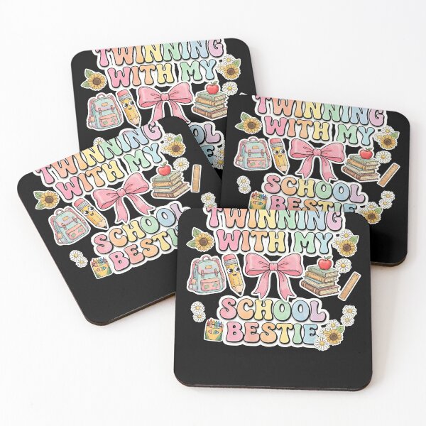 Item preview, Twinning With My School Bestie designed and sold by THREE LITTLE BEANS.